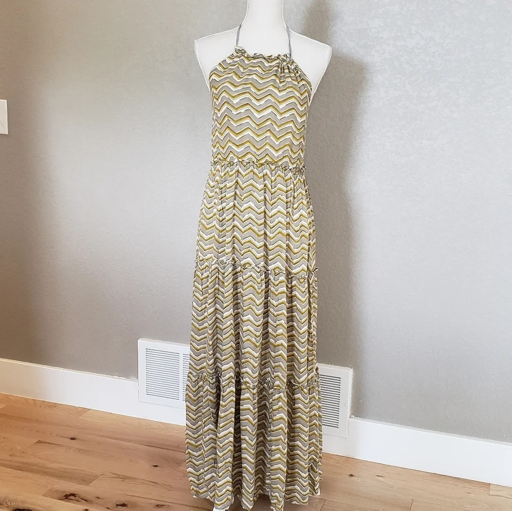 Antropologie A'reve halter top maxi dress